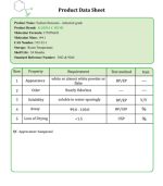 Sodium Benzoate data sheet