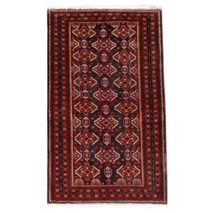 Handwoven Persian Baloch rug 1.09 by 2.04 meters